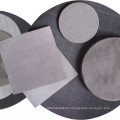 30x150 Mesh Dutch Weave Black Wire Cloth Filter Disc Used For Plastic Extruding Machine
